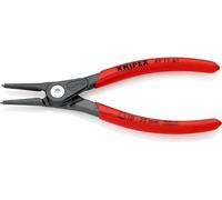 KNIPEX Pince de précision pour Circlips DIN 5254 A - Arbre:10-25mm - Pointes: 1,3mm; Droites - Longueur : 140 mm - Très Résistante en Usage Continu , Tête de la pince éfillée SC - 49 11 A1 SB