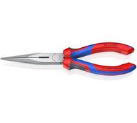 KNIPEX Pince demi-ronde avec tranchant, 200 mm, acier au chrome vanadium, pointes stables et élastiques, pince à becs, pince à becs effilés, 26 12 200