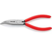 Knipex Pince plate 25 21 160 – pince radio coudée 40° 160 mm pour l'électronique noir encre