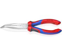 Knipex 26 25 200 pour lélectronique et la mécanique de précision Pince plate à becs ronds coudée à 40° Acier électrique Vanadium 200 mm
