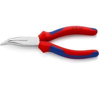 Knipex Pince demi-ronde avec tranchant (pince radio) chromée avec poignées comfortables 165 mm, 25 25 160