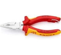 KNIPEX Pince universelle multifonctions chromée isolées, 08 26 145 T | Avec gaines bi-matière, homologuées VDE; avec œillet de fixation isolé intégré