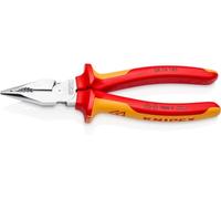 Knipex Pince combinée pointue 08 26 185 VDE chromée 185 mm poignées multicouches 1 pièce