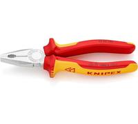 Knipex Pince universelle 03 06 180 SB – VDE 180 mm chromée, gaines bi-matière