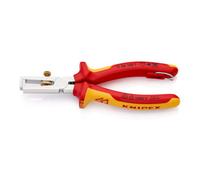 Pince denude-fils chrome 1000V antichute - Sous blister - KNIPEX - 11 06 160 T BK
