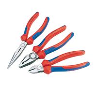 Knipex Pinces Assemblage Paquet 3 Pièce Combinaison Long Nez Coupante 00 20 11