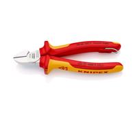 Pince coupante de côté multiusage 160mm - Bi-matière Chromée 1000V Antichute SC KNIPEX - 7006160TBK