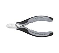Pince coupante électrique ESD 115 mm, tête ronde, avec lame, Knipex | 4003773025092