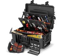 Knipex Mallette à outils «Robust45 Move» Électro, 63 pièces, avec rouleaux intégrés et poignée télescopique Knipex Quantité:1
