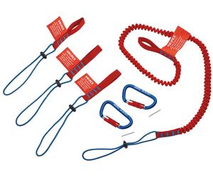 KNIPEX - Sangle d'adaptation d'outils avec jeu de mousquetons - 6 Stücke
