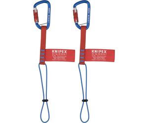 KNIPEX Tethering System Set - Sangle d'adaptation d'outil avec mousqueton (paquet de 2)