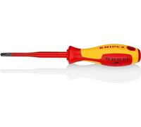 KNIPEX Tournevis, certifiée VDE 212 mm, 98 24 02 SLS | (Slim) PlusMinus Phillips poignée isolante bi-matière