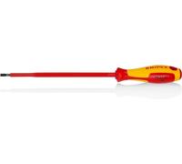 KNIPEX Tournevis pour vis à fente poignée isolante bi-matière, certifiée VDE 287 mm, 98 21 45