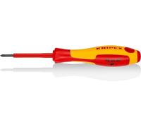Knipex Tournevis cruciforme PH0 98 24 00 VDE – lame 60 mm, poignée isolante bi-matière 162 mm