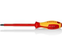 KNIPEX Tournevis pour vis à tête cruciforme Phillips poignée, 98 24 03 | Isolante bi-matière, certifiée VDE 270 mm