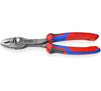 Knipex TwinGrip Pince multiprise frontale, 200 mm, 4-22 mm, 82 02 200 | préhension frontale et latérale, articulation entrepassée avec bouton-poussoir