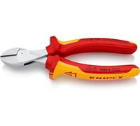 KNIPEX X-Cut Pince coupante de côté à forte démultiplication sur carte LS chromée isolées par gaines bi-matière, certifiées VDE 160 mm, 73 06 160 SB