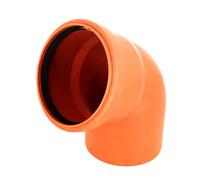 KNM Trade Coude KG Eaux Usées DN110 PVC PP 67° | PVC, raccordements eaux usées, réseaux souterrains, installation extérieure