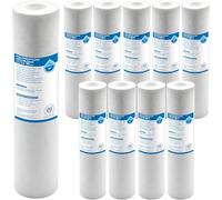 KNM Trade Filtre Enroulé 10", Lot De 10, 50 Micron, Eau Potable