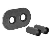 KNM Trade Kit Cache Rosace Double Manchons Anthracite | style moderne, solution discrète, matériaux solides, protection radiateur