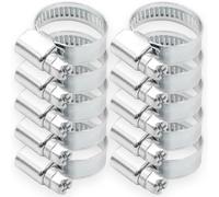 KNM Trade Lot 10 Colliers 20-32 mm Galvanisé W1 pour Flexibles