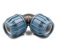 KNM Trade Raccord Coudé Hose Pipe Fitting PE 20mm Noir