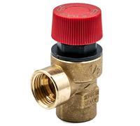 KNM Trade Soupape Sécurité Membrane 4 Bar Laiton 1/2" Chauffage | Filetage femelle, EPDM/PTFE, chauffage, eau potable, CE certifié, température 5-110°C