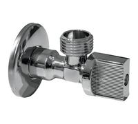 KNM Trade Valve Avec Rosace Céramique Filtre Nickelé 1/2"x3/4"