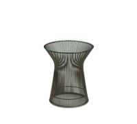Knoll International Table d'appoint Platner - Verre cristal - peinture bronze métallisé