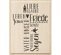 Knorr Prandell Knorr Prandell 211801112 211801112 Tampon en bois pour communion et confirmation Motif Père notre 6,3 x 8,5 cm