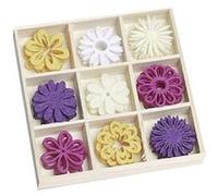 Knorrprandell fleurs - 22 mm-bois en bois avec décorations de noël en feutre multicolore 8001218 multicolore G