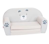 Knorrtoys Fauteuil pour Enfant Design Ours Paul, Canapé Dépliable pour Chambre d'enfant, Siège Confortable en Mousse pour Garçons et Filles, 77 x 34 x 42 cm