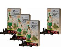 KNOX Lot de 4 cônes d'encens - Fabriqué en Allemagne