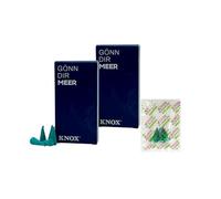 KNOX Young KNOX Meer Lot de 2 cônes d'encens Senteurs mer 2 - Quantité : 48 avec 3 cônes d'encens comme échantillons du parfum brise marine - Fabriqué en Allemagne