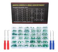 Knpwer 495 Pcs Joints Toriques Kit,36 Tailles O-Ring Joints Assortiment en Caoutchouc, joint pour robinet, Anneaux d'étanchéité avec 4 Pick & Hook