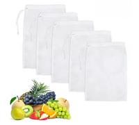 KNUIUYY 5 Pièces Sac à Lait de Noix,5 tailles Sacs à Fromage en Nylon, Filtre Lait Végétal Reutilisable, pour Jus de Légumes et Fruits, Café, Thé, Fromage, Lait Avoine et Lait Vegetal