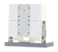 KNX Button Plus 55 4 voies blanc pur mat - Bouton-poussoir KNX Plus 55 quadruple, finition blanc ... | MDT | BE-TA55P4.02 | Détecteur de proximité