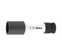 Ko-ken KO-KEN Douille IMPACT 6 pans, 1/2 pouce mince, avec gaine en plastique, Ouverture: 17 mm Quantité:1