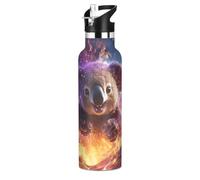 Koala De Feu En ColèRe Violet Bouteille d'eau pour Enfants en Acier Inoxydable,Gobelet Isotherme Sous Vide pour Filles Garçons