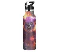 Koala En ColèRe De L'espace Tiré Bouteille d'eau pour Enfants en Acier Inoxydable,Gobelet Isotherme Sous Vide pour Filles Garçons