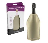 KOALA Rafraîchisseur Bouteille Vin Champagne, Gel Réfrigérant, Beige | Modèle High Tech, Refroidissement sans Glaçons, Manga Élastique, Réutilisable, Congélateur 2 h, 23 x 15,5 x 2 cm