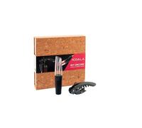 Koala Tire-bouchon et aérateur UnCork HT – à deux temps, aérateur réglable – Coffret cadeau liège Noir