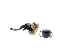 Koala Spain Set d'Amants du Champagne Noir (2 Pièces), 1 Bouchon Hermétique Cava, 1 Décapsuleur Champagne