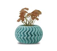 Koala Studio Brume - Pot Décoration d'Intérieur pour Plantes Synthétiques, Succulentes & Cactus Design - Original Petit Mini Cache-Pot Maison Salon (Bleu Pastel)