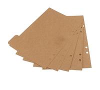 Koautios 5 Pièces Onglet Papier Carnet Séparateur Index Intercalaire Planner pour Organisation Écriture Adaptée Au Bureau École Maison Cadeau Déco, marron