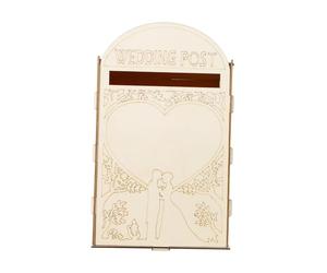 Koautios Boîte Porte-cartes pour Mariages, Boîte Aux Lettres Décorative En Bois pour Cadeaux de Réception, StyleB