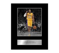 Kobe Bryant Photo dédicacée encadrée Los Angeles Lakers #01 NBA Impression autographe Cadeau