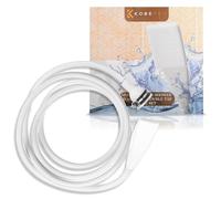 Kobe Pommeau de douche professionnel et tuyau extra long pour robinet de bain/robinet de douche - Pince de fixation sécurisée incluse - Douche portable parfaite pour chien - Tuyau de 3 m