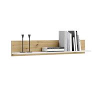 KOBI Bibliothèque 100 cm - chêne Artisan et Blanc | KOBI - ref. SHELF_100/AR-B/21 - 5907541203059 - Beige - Materiaux mixtes