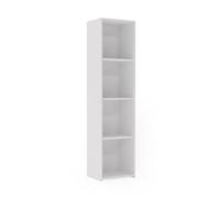 KOBI Bibliothèque Loni 160 x 40 cm - Blanc, étagère Ouverte | KOBI - ref. LONI_REG-O/40/B - 5905602657452 - Blanc - Materiaux mixtes